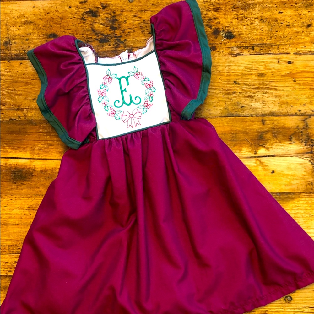 “E” Christmas Dress
